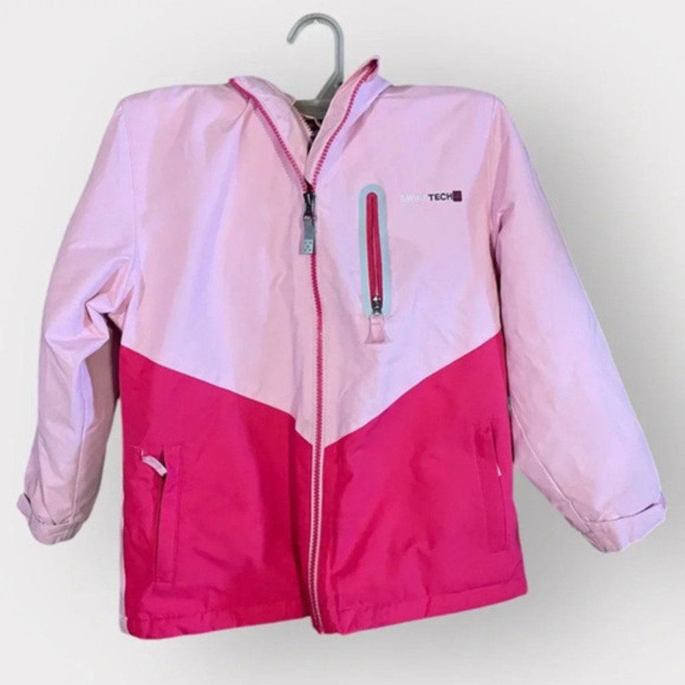 Swiss-Tech Girls Small 6-6X Pink Hooded Jacket